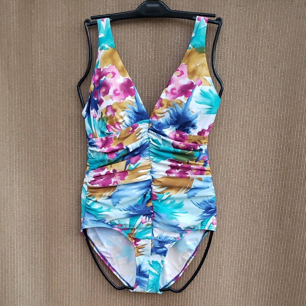 Jantzen Multicolor Floral Women's One Piece
